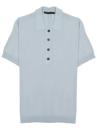 Low Brand Techno Viscose Polo Shirt For Men In Azure
