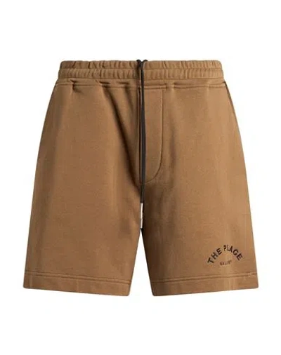 Low Brand The Place Gallery Man Shorts & Bermuda Shorts Khaki Size 3 Cotton, Polyamide In Brown