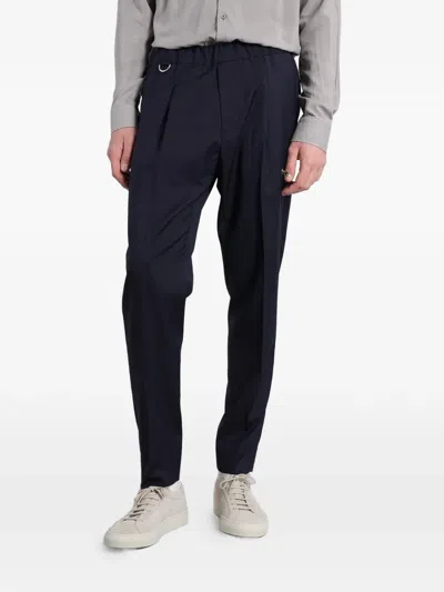 Low Brand Tokyo Pleated-detail Trousers In Blue
