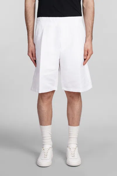 LOW BRAND TOKYO SHORTS IN WHITE LINEN