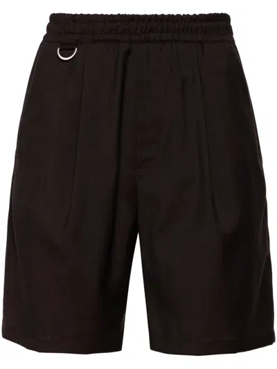 Low Brand Tokyo Wool Bermuda Shorts In Brown