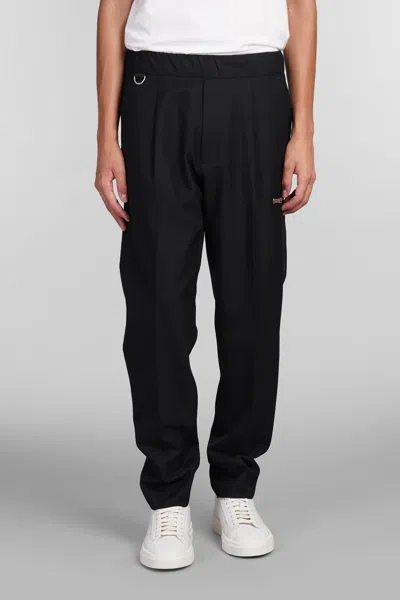 Low Brand Tokyo Zip Pants In Black Wool