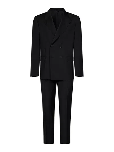 Low Brand Black Suit In Fresh Virgin Wool