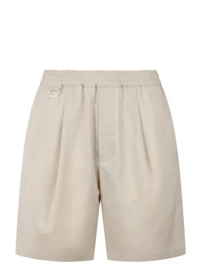Low Brand Tropical Wool Shorts In Neutrals