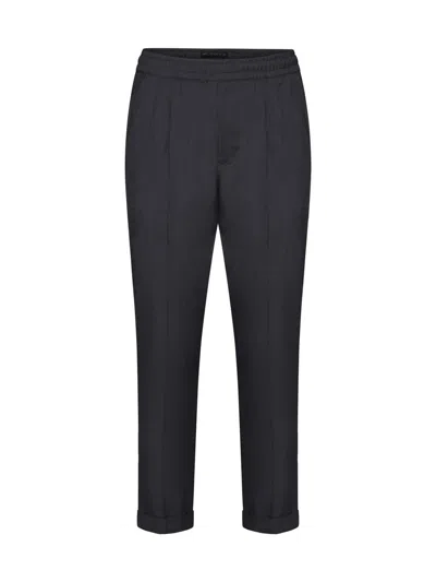 Low Brand Man Pants Black Size 32 Polyester, Virgin Wool In Charcoal