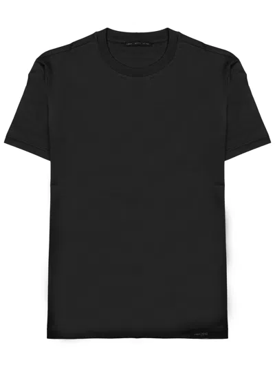 Low Brand T-shirt In Jersey Di Cotone In Black