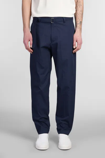 Low Brand Virgil Pants In Blue Cotton