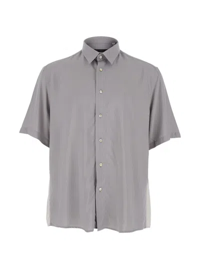 Low Brand Viscose Shirt In Gray