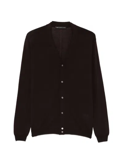 Low Brand V-neck Cardigan In Brown