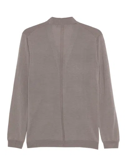 Low Brand Wool Knit Cardigan In Brown