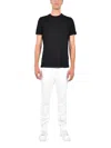Low Brand Black Solid Crew Neck T-shirt In Black