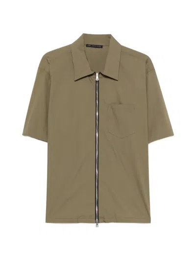 Low Brand Zip-fastening Shirt In Green