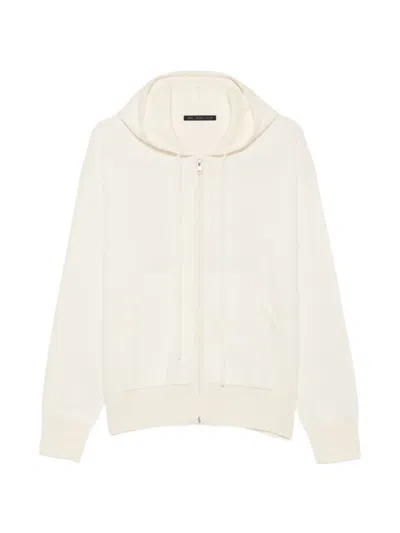 Low Brand Zip-up Hoodie In White