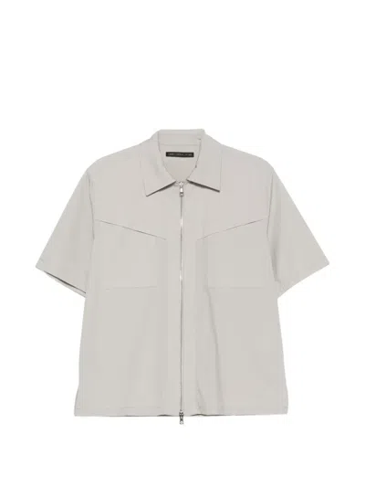 Low Brand Zip-up Shirt In Gray