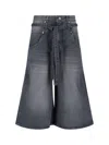 Low Classic Cropped Jeans In Gray