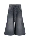 Low Classic Cropped Jeans In Gray