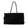 Low Classic Suede Shoulder Bag In Black