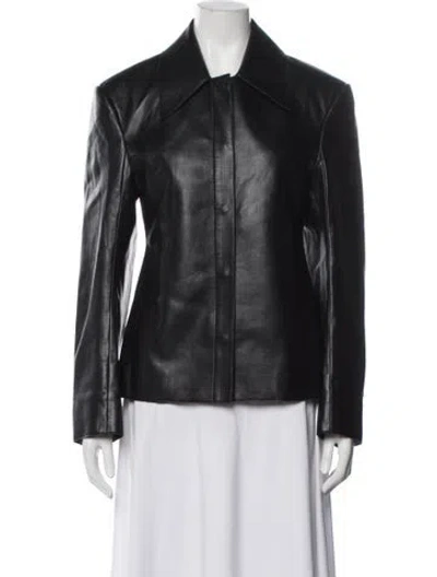 Pre-owned Low Classic Biker Jacket In Black