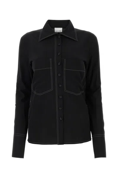 LOW CLASSIC BLACK SILK BLEND SHIRT