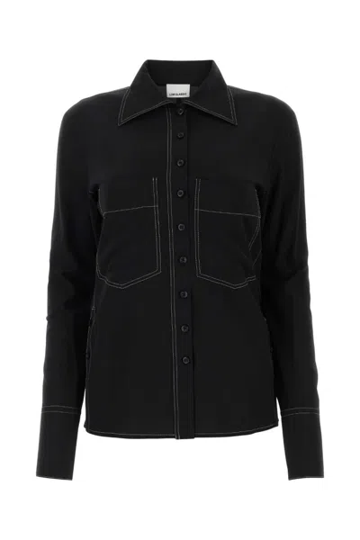 LOW CLASSIC BLACK SILK BLEND SHIRT