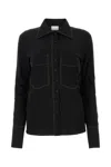 LOW CLASSIC BLACK SILK BLEND SHIRT