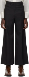 Low Classic Black Wide Trousers In Black