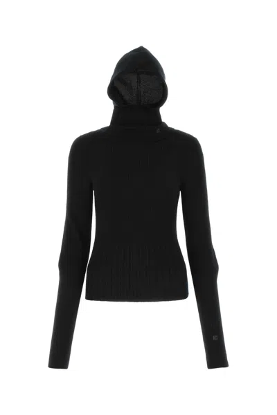 Low Classic Black Wool Sweater In 0372