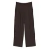 Low Classic Brown Pants In Brown