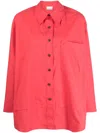 Low Classic Button-down Cotton Shirt In Pink