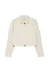 Low Classic Buttoned Jacket In Neutral