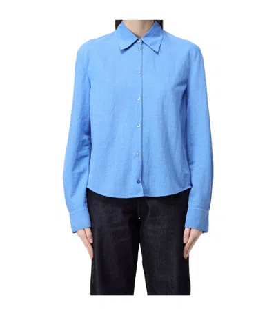 Low Classic Buttoned Shirt In Blue