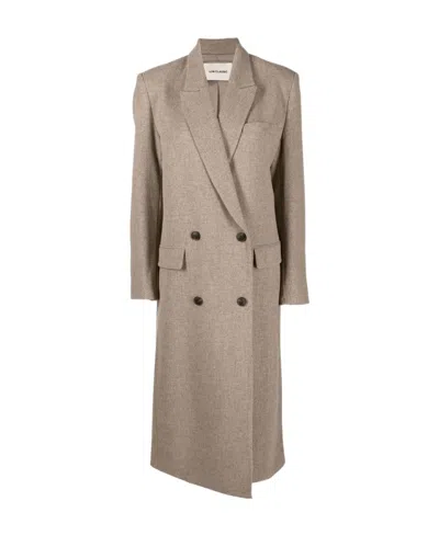 LOW CLASSIC BUTTONED-UP DOUBLE-BREASTED COAT