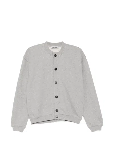 Low Classic Button-up Sweatshirt In Gray