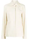 Low Classic Beige Pocket Jacket In Yellow