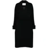 Low Classic Wrap Coat In Black
