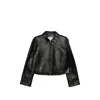 Low Classic Collared Zip Jacket In Black