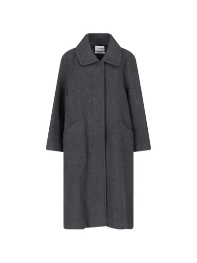 LOW CLASSIC CONCEALED-FASTENING WOOL-BLEND JACKET