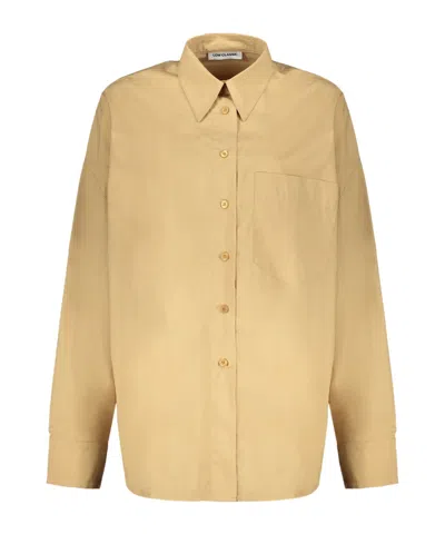 Low Classic Cotton Shirt In Brown