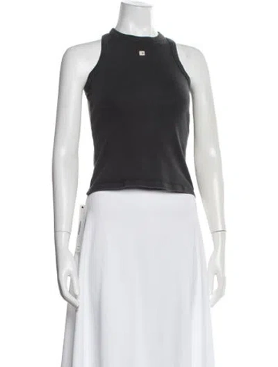 Pre-owned Low Classic Crew Neck Sleeveless Top In Grey