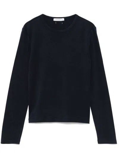 Low Classic Crew-neck Top In Blue