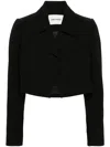 Low Classic Wool Short Jacket In Black