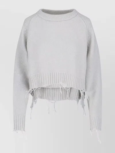 LOW CLASSIC CROPPED KNITWEAR RAGLAN SLEEVES