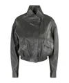 Low Classic Concealed-fastening Jacket In Gray
