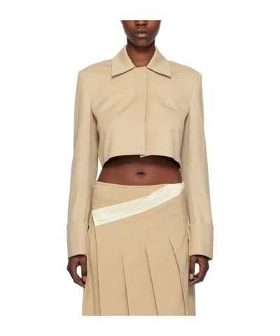 Low Classic Beige Cropped Jacket