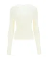 Low Classic Cut-out Detail Long-sleeve Top In White