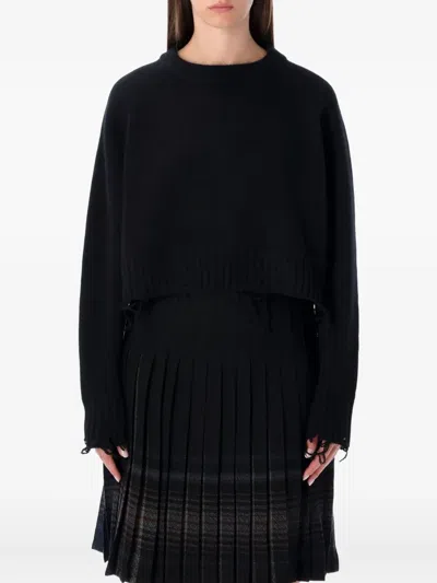 LOW CLASSIC DISTRESSED SWEATER