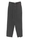 Low Classic Drawstring Pocket Trousers In Gray