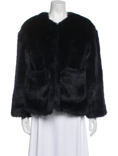 Pre-owned Low Classic Faux Fur Jacket In Multi