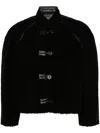 Low Classic Brown Reversible Jacket In Black