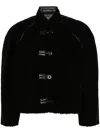 Low Classic Brown Reversible Jacket In Black